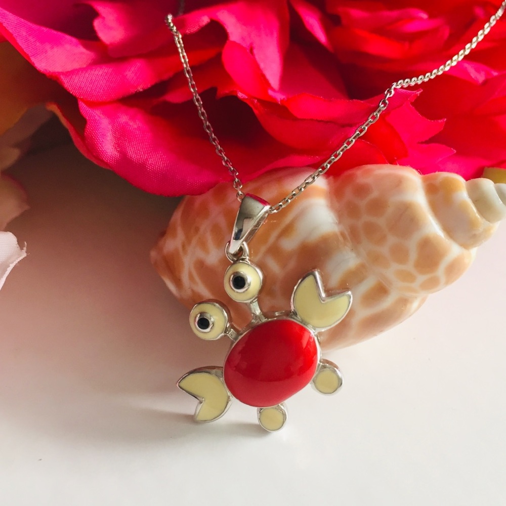 Sweet little red crab 🦀 Necklace